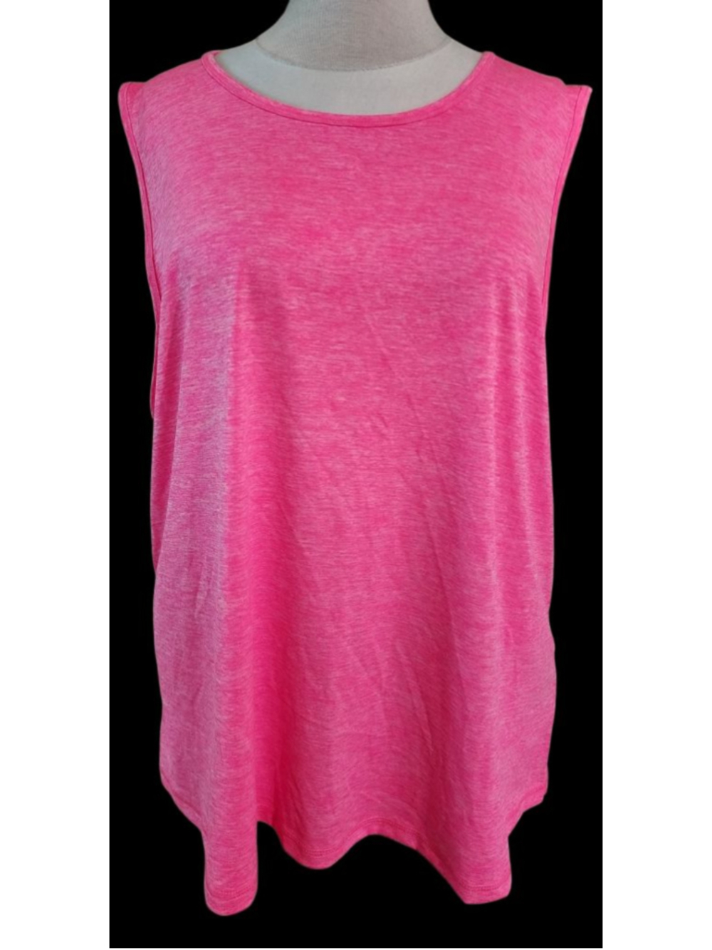 Ideology 3X Pink Sleeveless Tank Top Women's Plus Activewear Athletic Shirt NWT